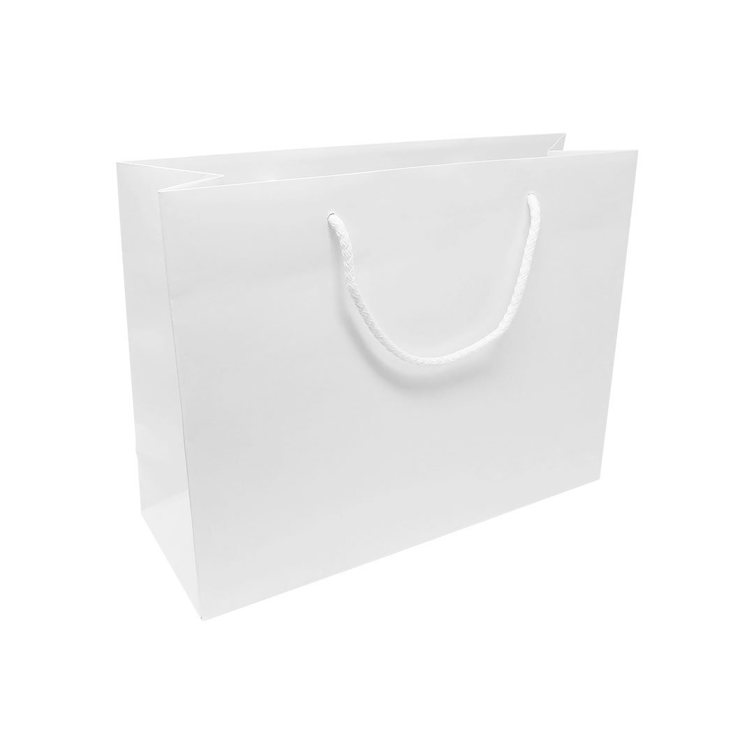 Download Matt Laminated Rope Handle Paper Bags, 33 cm wide | APL Packaging