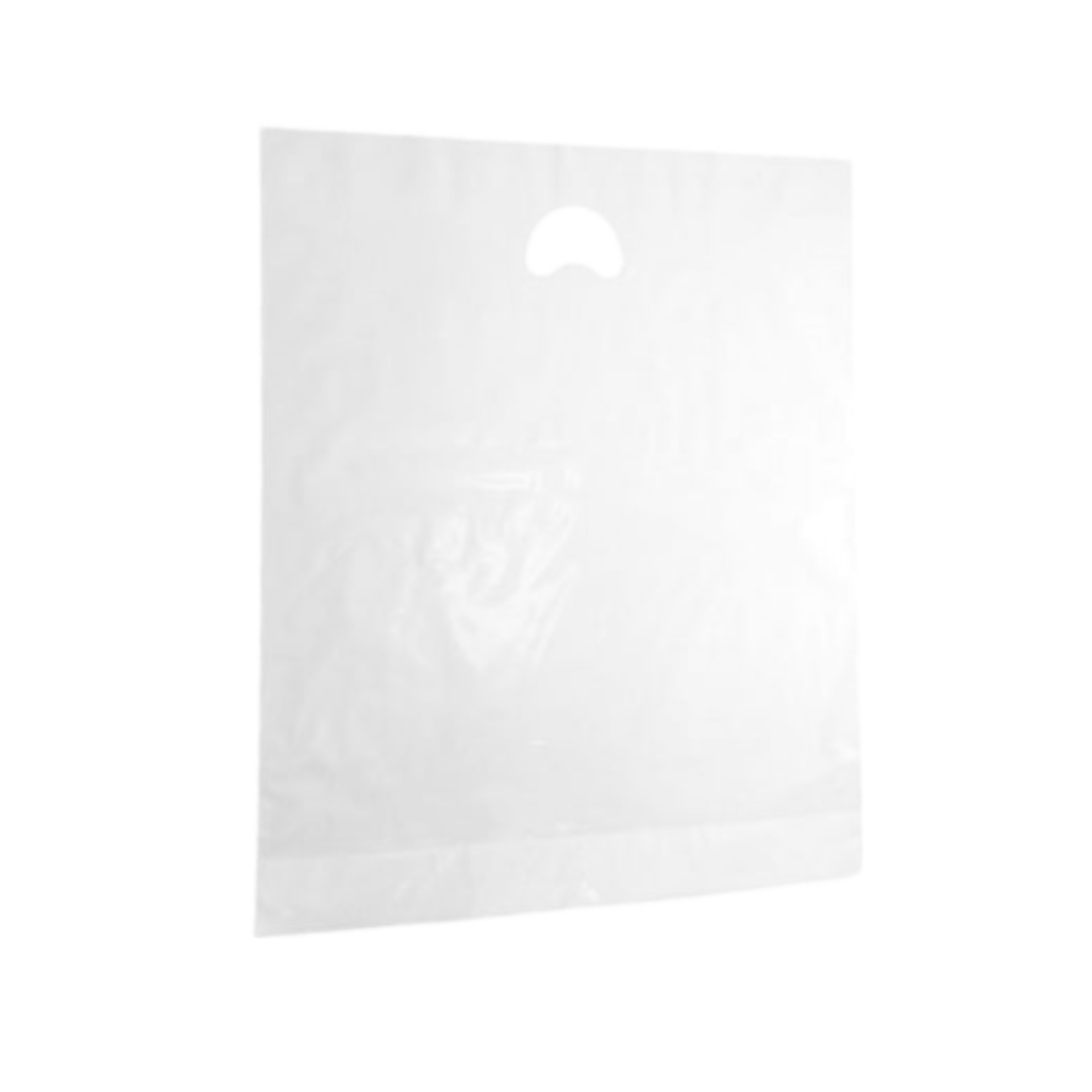 White Plastic Carrier Bags, 45 cm wide | APL Packaging
