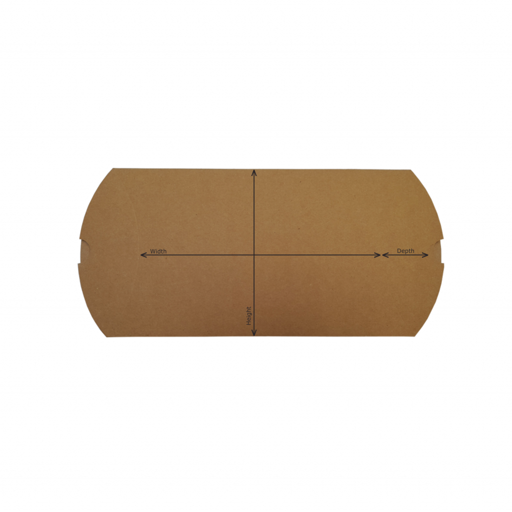 Brown Pillow Boxes, 90 x 85 x 30 mm APL Packaging